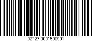Código de barras (EAN, GTIN, SKU, ISBN): '02727-0891500901'