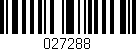 Código de barras (EAN, GTIN, SKU, ISBN): '027288'