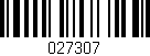 Código de barras (EAN, GTIN, SKU, ISBN): '027307'