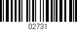 Código de barras (EAN, GTIN, SKU, ISBN): '02731'