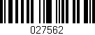 Código de barras (EAN, GTIN, SKU, ISBN): '027562'