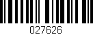 Código de barras (EAN, GTIN, SKU, ISBN): '027626'