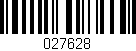 Código de barras (EAN, GTIN, SKU, ISBN): '027628'