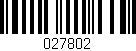 Código de barras (EAN, GTIN, SKU, ISBN): '027802'