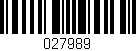 Código de barras (EAN, GTIN, SKU, ISBN): '027989'