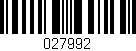 Código de barras (EAN, GTIN, SKU, ISBN): '027992'