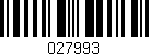 Código de barras (EAN, GTIN, SKU, ISBN): '027993'