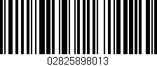 Código de barras (EAN, GTIN, SKU, ISBN): '02825898013'