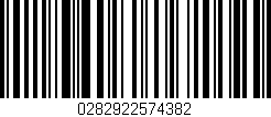 Código de barras (EAN, GTIN, SKU, ISBN): '0282922574382'