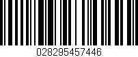 Código de barras (EAN, GTIN, SKU, ISBN): '028295457446'