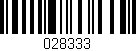 Código de barras (EAN, GTIN, SKU, ISBN): '028333'