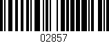 Código de barras (EAN, GTIN, SKU, ISBN): '02857'