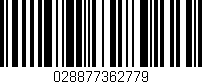 Código de barras (EAN, GTIN, SKU, ISBN): '028877362779'