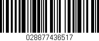 Código de barras (EAN, GTIN, SKU, ISBN): '028877436517'