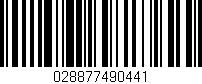 Código de barras (EAN, GTIN, SKU, ISBN): '028877490441'