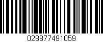 Código de barras (EAN, GTIN, SKU, ISBN): '028877491059'