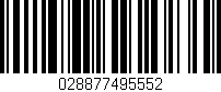 Código de barras (EAN, GTIN, SKU, ISBN): '028877495552'
