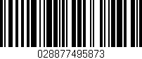 Código de barras (EAN, GTIN, SKU, ISBN): '028877495873'