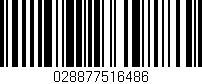 Código de barras (EAN, GTIN, SKU, ISBN): '028877516486'