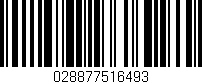 Código de barras (EAN, GTIN, SKU, ISBN): '028877516493'