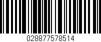Código de barras (EAN, GTIN, SKU, ISBN): '028877578514'
