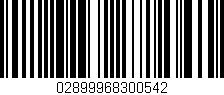 Código de barras (EAN, GTIN, SKU, ISBN): '02899968300542'
