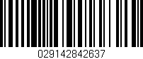 Código de barras (EAN, GTIN, SKU, ISBN): '029142842637'