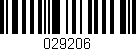 Código de barras (EAN, GTIN, SKU, ISBN): '029206'