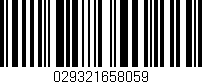 Código de barras (EAN, GTIN, SKU, ISBN): '029321658059'