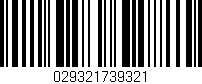 Código de barras (EAN, GTIN, SKU, ISBN): '029321739321'