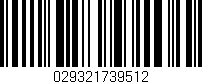 Código de barras (EAN, GTIN, SKU, ISBN): '029321739512'