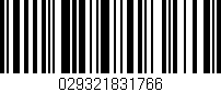 Código de barras (EAN, GTIN, SKU, ISBN): '029321831766'