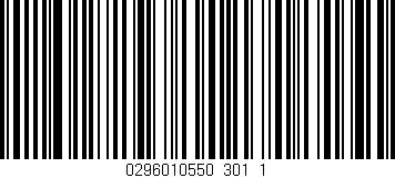 Código de barras (EAN, GTIN, SKU, ISBN): '0296010550_301_1'