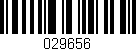 Código de barras (EAN, GTIN, SKU, ISBN): '029656'