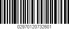 Código de barras (EAN, GTIN, SKU, ISBN): '02970120732601'