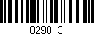 Código de barras (EAN, GTIN, SKU, ISBN): '029813'