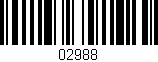 Código de barras (EAN, GTIN, SKU, ISBN): '02988'