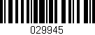 Código de barras (EAN, GTIN, SKU, ISBN): '029945'