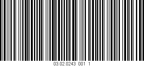 Código de barras (EAN, GTIN, SKU, ISBN): '03.02.0243_001_1'