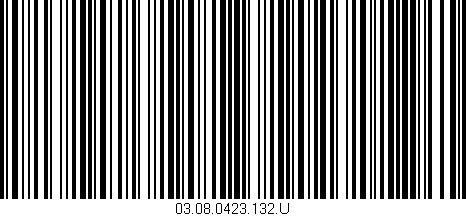 Código de barras (EAN, GTIN, SKU, ISBN): '03.08.0423.132.U'