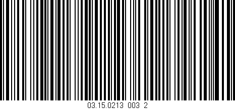 Código de barras (EAN, GTIN, SKU, ISBN): '03.15.0213_003_2'
