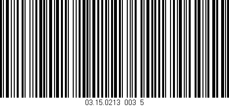 Código de barras (EAN, GTIN, SKU, ISBN): '03.15.0213_003_5'