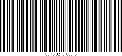 Código de barras (EAN, GTIN, SKU, ISBN): '03.15.0213_003_6'