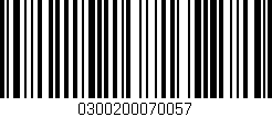 Código de barras (EAN, GTIN, SKU, ISBN): '0300200070057'
