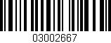 Código de barras (EAN, GTIN, SKU, ISBN): '03002667'