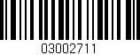 Código de barras (EAN, GTIN, SKU, ISBN): '03002711'