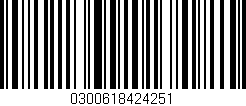 Código de barras (EAN, GTIN, SKU, ISBN): '0300618424251'