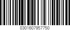 Código de barras (EAN, GTIN, SKU, ISBN): '0301607957750'