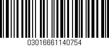 Código de barras (EAN, GTIN, SKU, ISBN): '03016661140754'