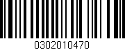 Código de barras (EAN, GTIN, SKU, ISBN): '0302010470'